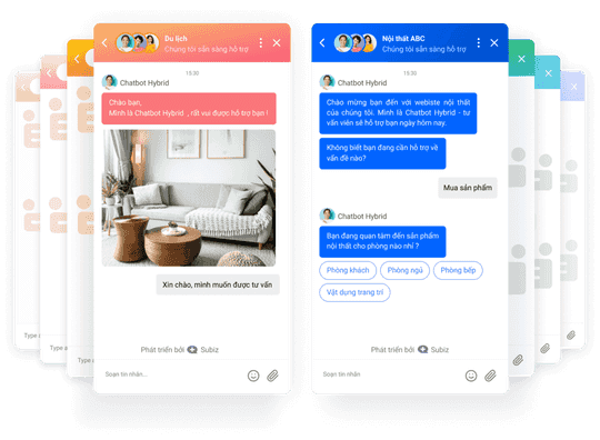 Subiz live chatboxes widgets